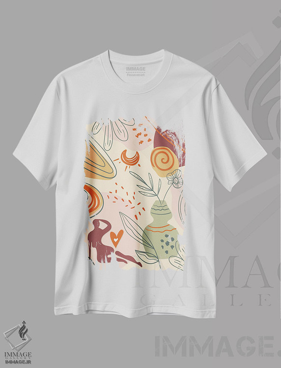 تیشرت طرح دار آبستره بوهو I، آبستره اثر آرسی بسی | immage.ir