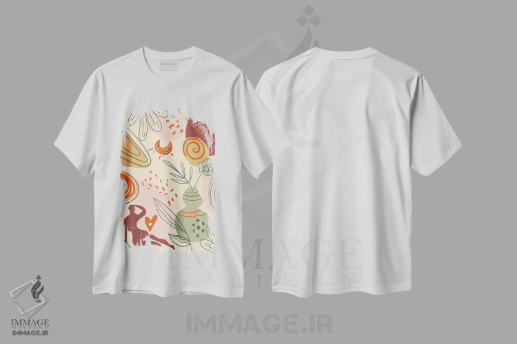 تیشرت طرح دار آبستره بوهو I، آبستره اثر آرسی بسی | immage.ir