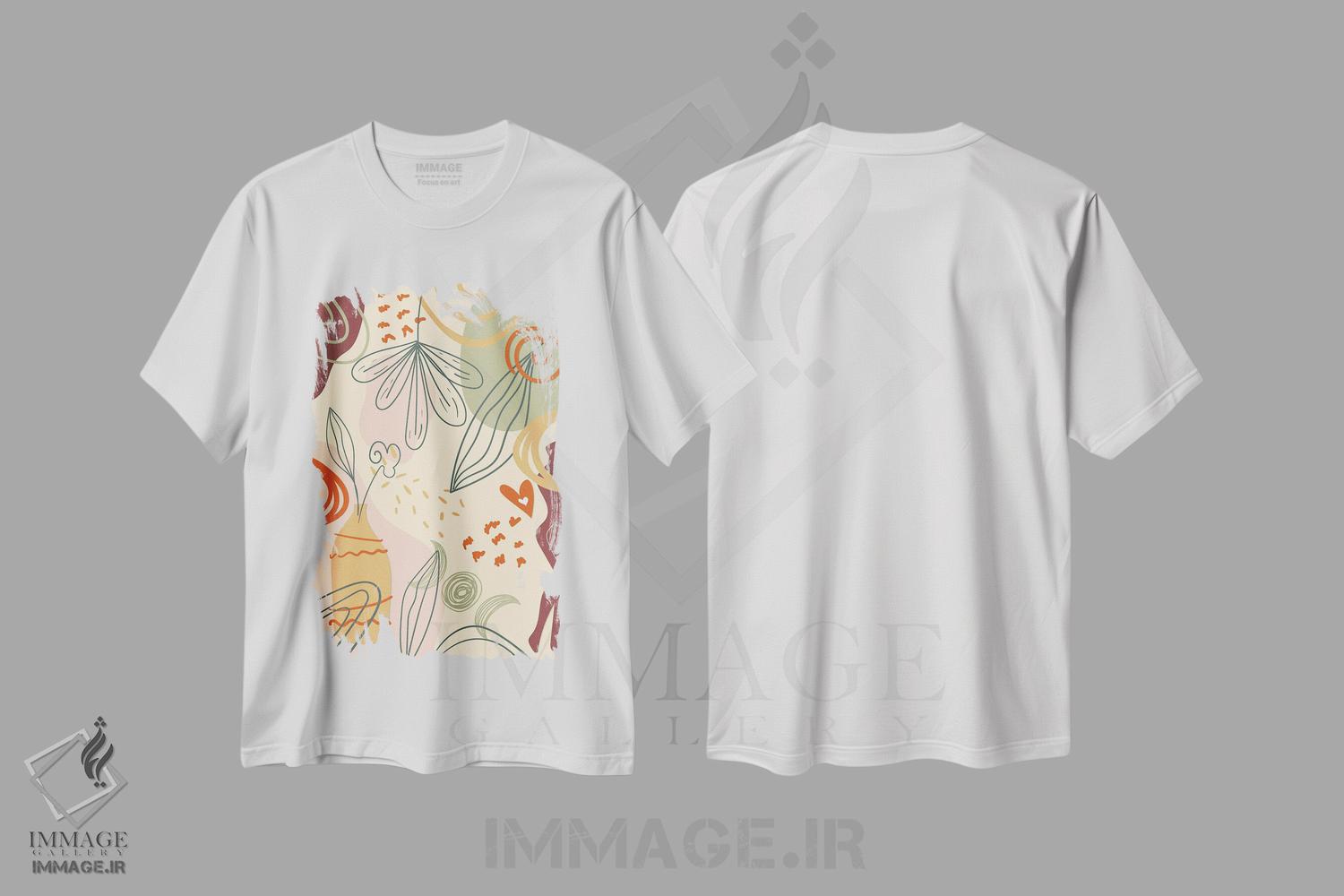 تیشرت طرح دار آبستره بوهو II، آبستره اثر آرسی بسی | immage.ir