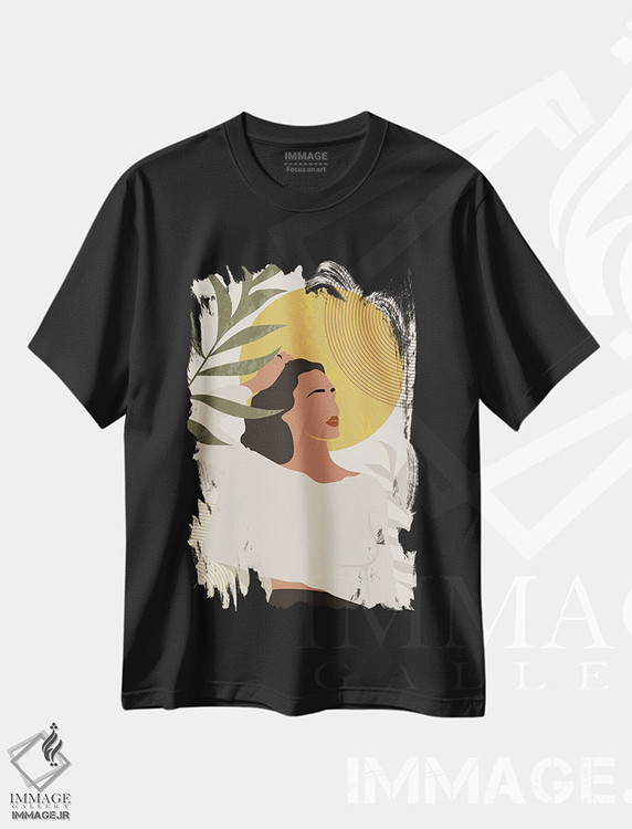تیشرت طرح دار پرتره بوهو I، دکور بوهمی اثر آرسی بسی | فروشگاه ایماژ