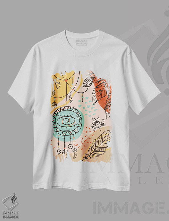 تیشرت طرح دار آبستره بوهو IV، آبستره اثر آرسی بسی | immage.ir