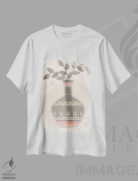 تیشرت طرح دار گلدان های سفالی III، هنر دیجیتال اثر آرسی بسی | immage.ir