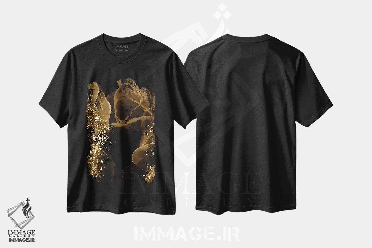 تیشرت طرح دار دود ساتن I اثر آرسی بسی | فروشگاه ایماژ