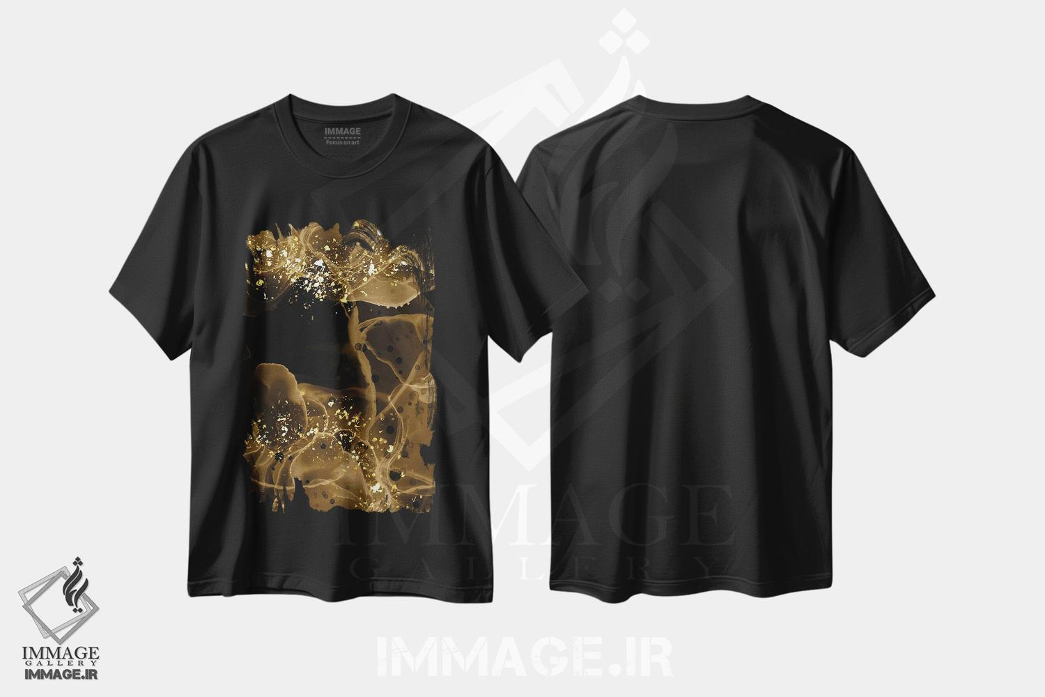 تیشرت طرح دار دود ساتن III اثر آرسی بسی | فروشگاه ایماژ