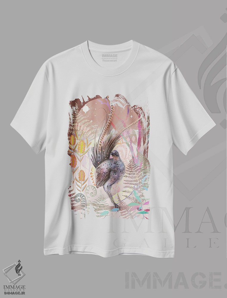 تیشرت طرح دار آواز لیربردها، دکور بوهمی اثر امبر سامرست | immage.ir
