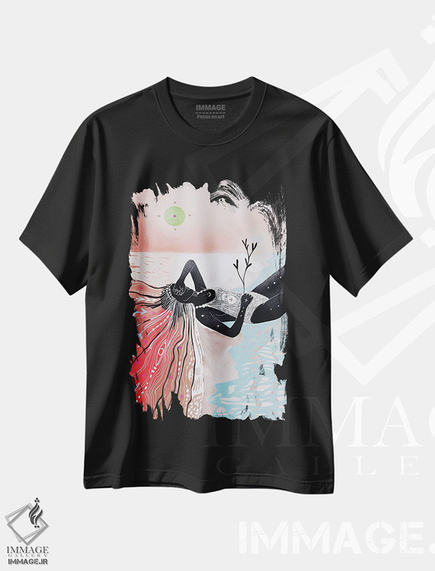 تیشرت طرح دار آغازهای نو، دکور بوهمی اثر امبر سامرست | فروشگاه ایماژ