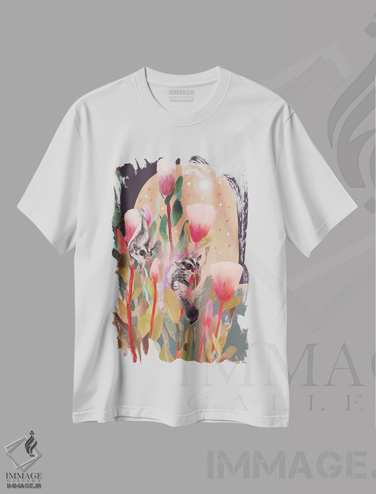 تیشرت طرح دار شوگر گلایدرها، تزئینی اثر امبر سامرست | immage.ir