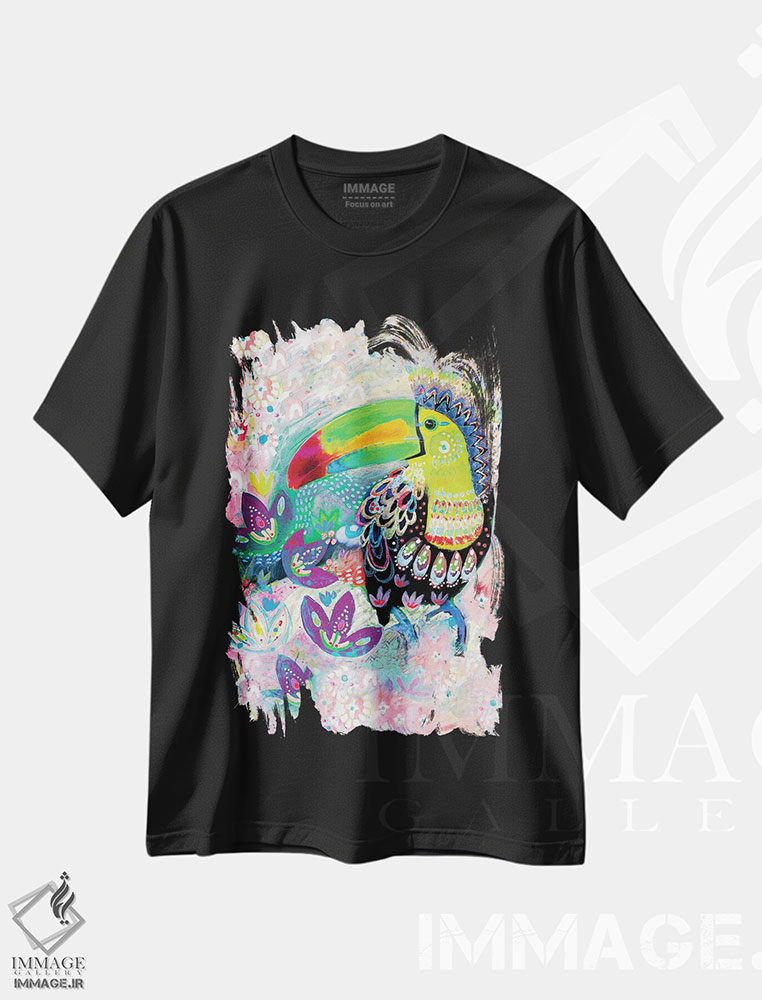 تیشرت طرح دار توکان تالاوا، تزئینی اثر امبر سامرست | فروشگاه ایماژ