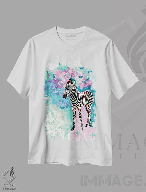 تیشرت طرح دار زیرا گورخر، دکور بوهمی اثر امبر سامرست | immage.ir