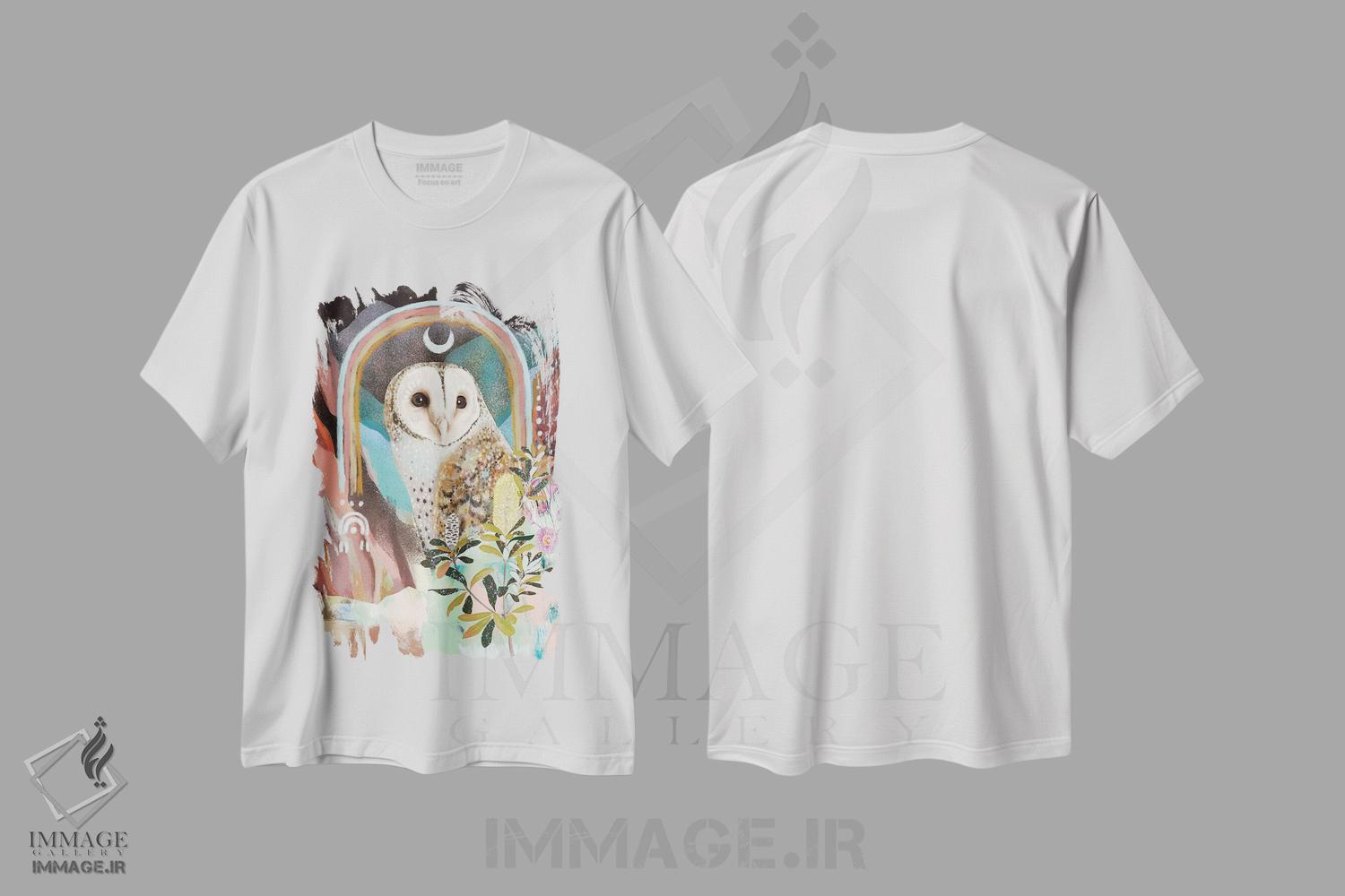 تیشرت طرح دار جغد نقابدار استرالیایی، دکور بوهمی اثر امبر سامرست | immage.ir