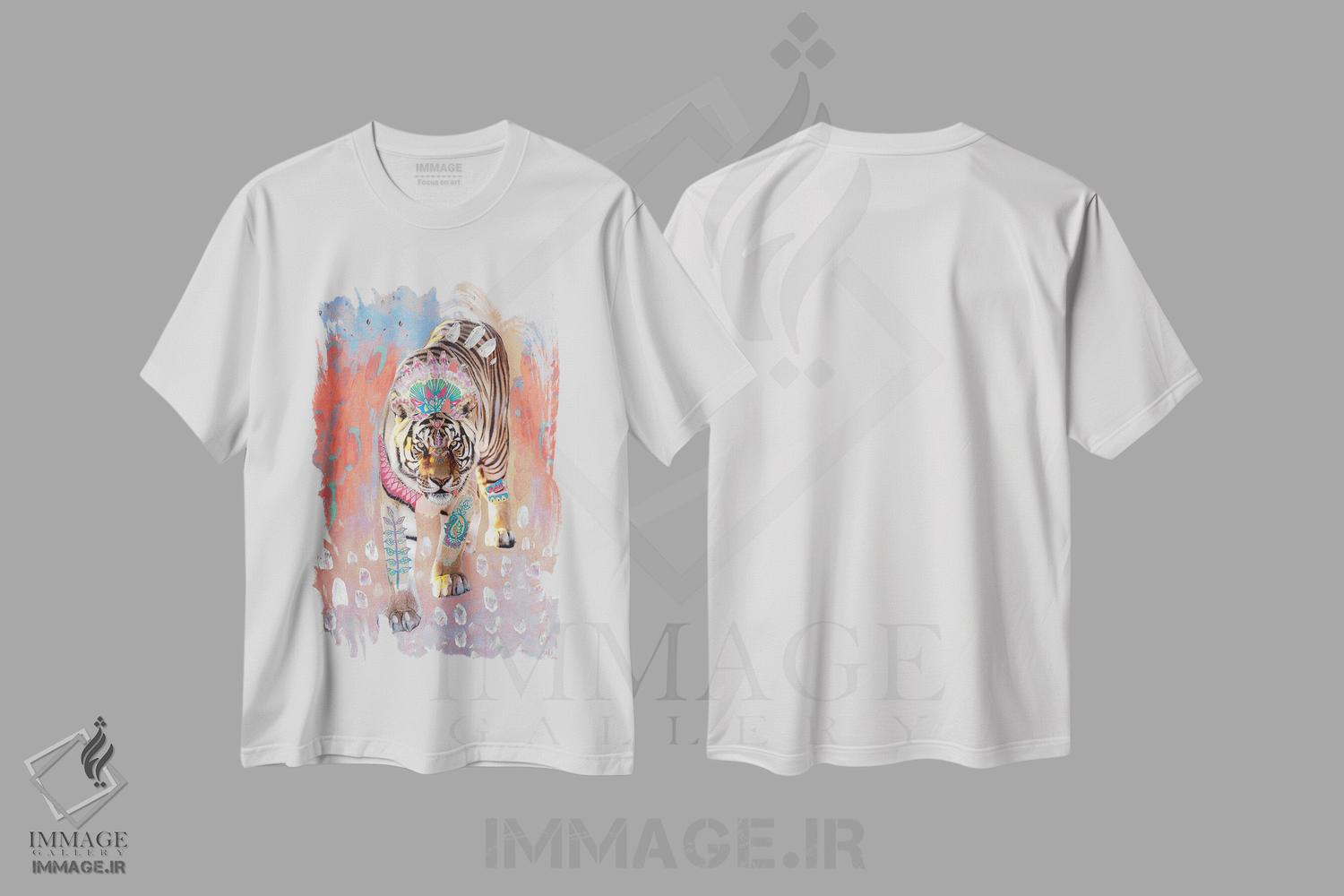 تیشرت طرح دار ببر ایندیرا در گرگ ومیش، دکور بوهمی اثر امبر سامرست | immage.ir