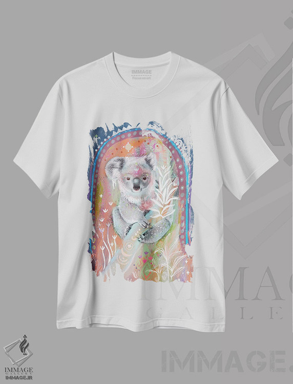 تیشرت طرح دار کوالای نگهبان جنگل، دکور بوهمی اثر امبر سامرست | immage.ir