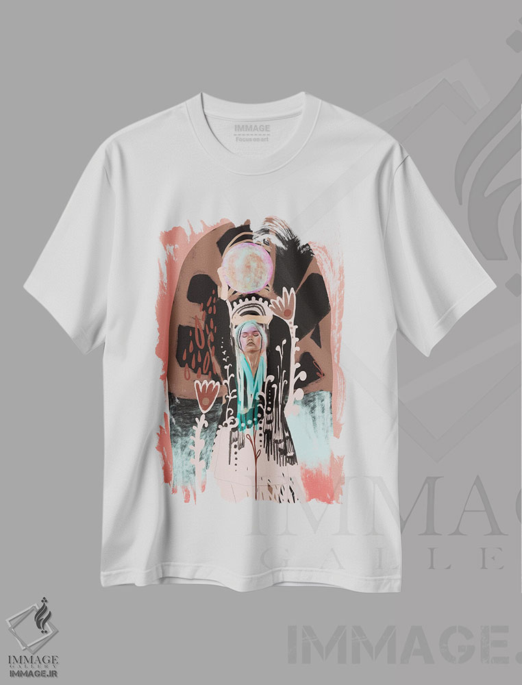تیشرت طرح دار ماه کولی، دکور بوهمی اثر امبر سامرست | immage.ir