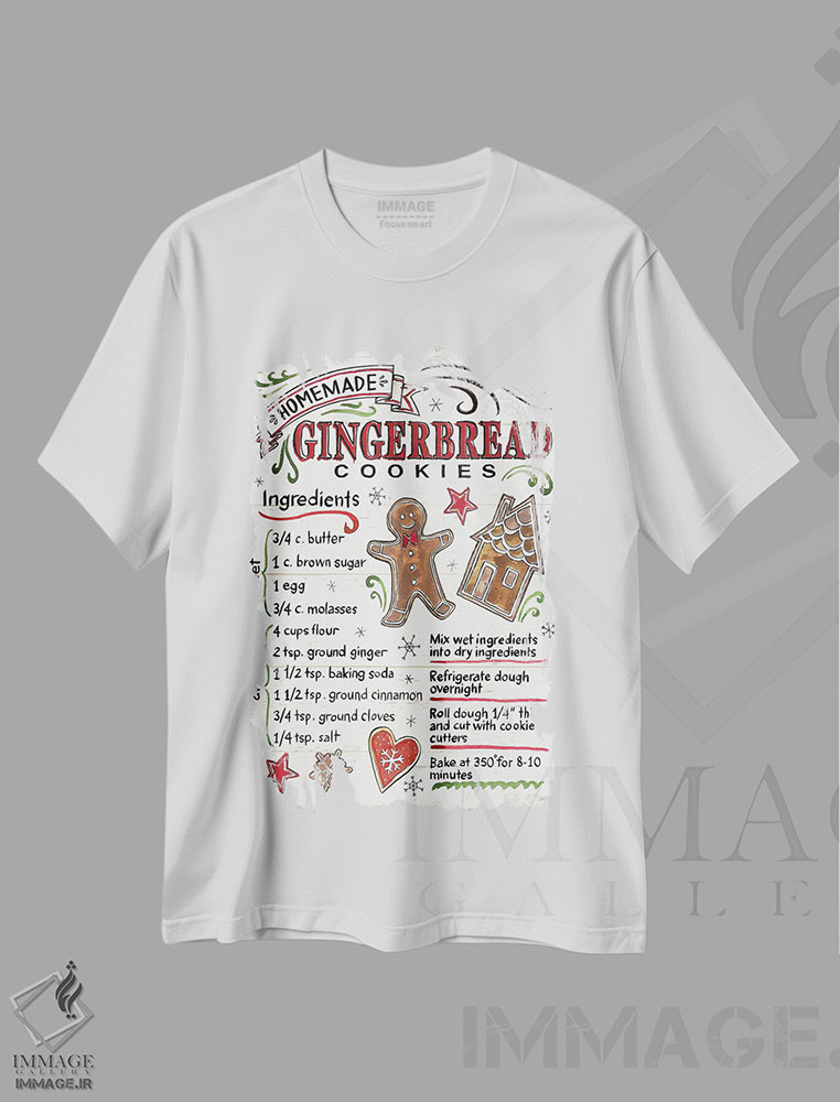 تیشرت طرح دار خوراکی های کریسمس VI، هنر دیجیتال اثر آن تاولتی | immage.ir