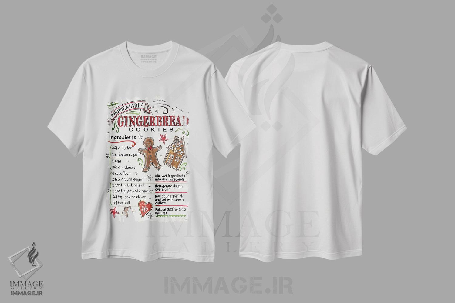 تیشرت طرح دار خوراکی های کریسمس VI، هنر دیجیتال اثر آن تاولتی | immage.ir