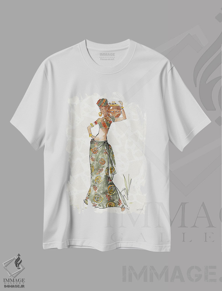 تیشرت طرح دار جلوهٔ آفریقایی VIII، هنر آمریکایی آفریقایی تبار اثر آن تاولتی | immage.ir