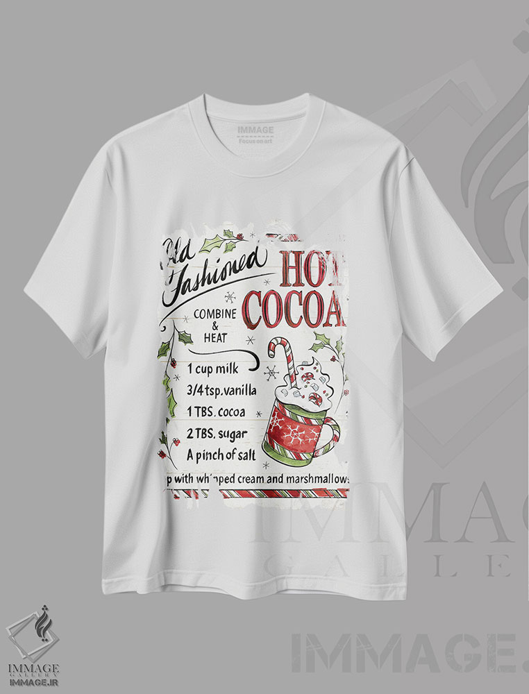تیشرت طرح دار خوراکی های کریسمس VII، هنر دیجیتال اثر آن تاولتی | immage.ir