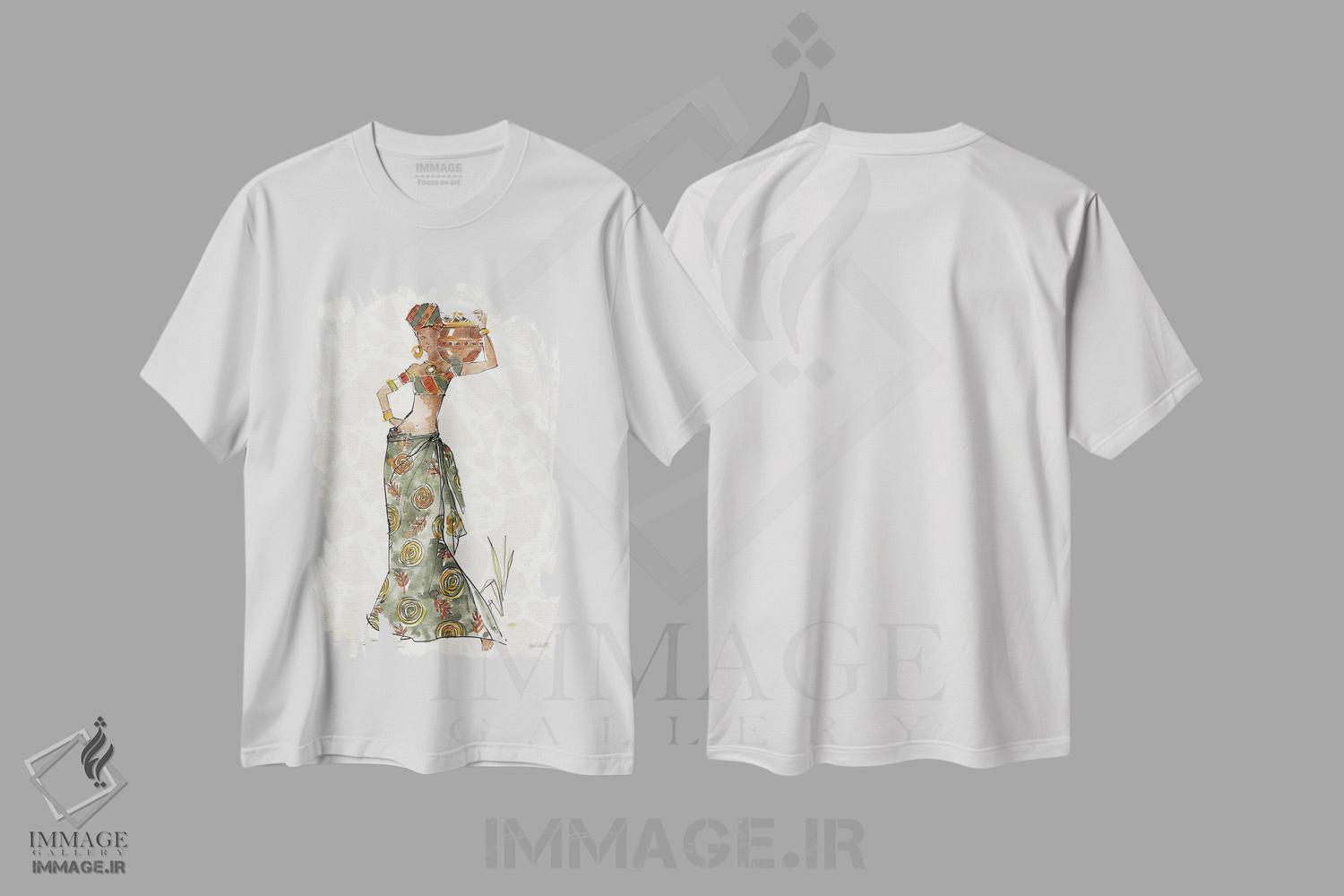 تیشرت طرح دار جلوهٔ آفریقایی VIII، هنر آمریکایی آفریقایی تبار اثر آن تاولتی | immage.ir