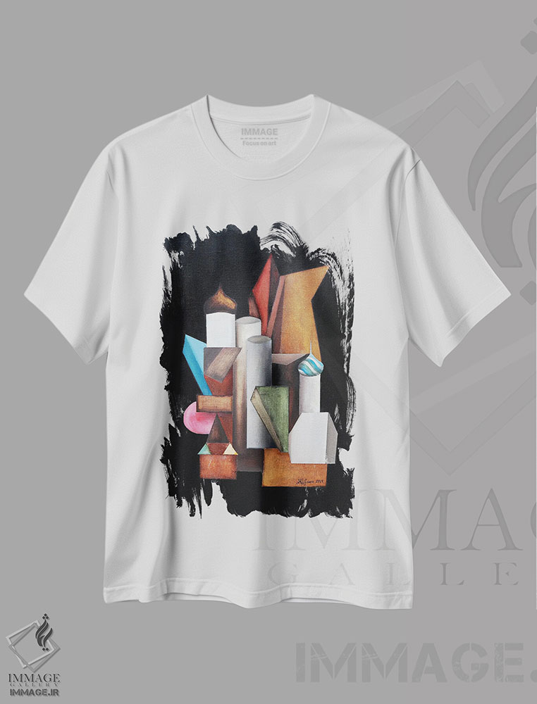 تیشرت طرح دار قدم زنی های سن پترزبورگ، هنر فاخر معاصر اثر الکساندر تریفونوف | immage.ir