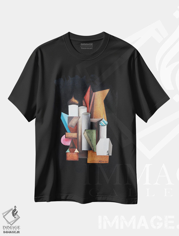 تیشرت طرح دار قدم زنی های سن پترزبورگ، هنر فاخر معاصر اثر الکساندر تریفونوف | فروشگاه ایماژ