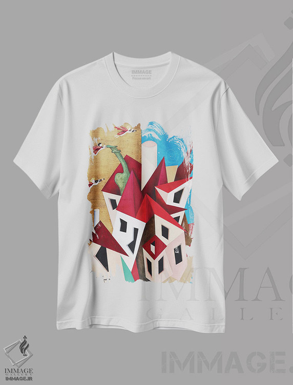 تیشرت طرح دار شهر فرشتگان، هنر فاخر معاصر اثر الکساندر تریفونوف | immage.ir