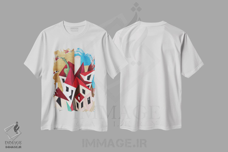 تیشرت طرح دار شهر فرشتگان، هنر فاخر معاصر اثر الکساندر تریفونوف | immage.ir