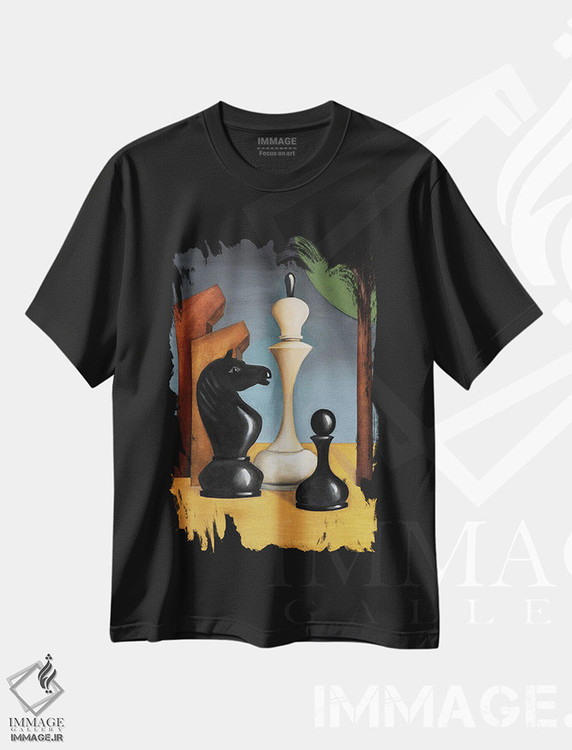 تیشرت طرح دار اسب سیاه، دکوراسیون جایگزین اثر الکساندر تریفونوف | فروشگاه ایماژ