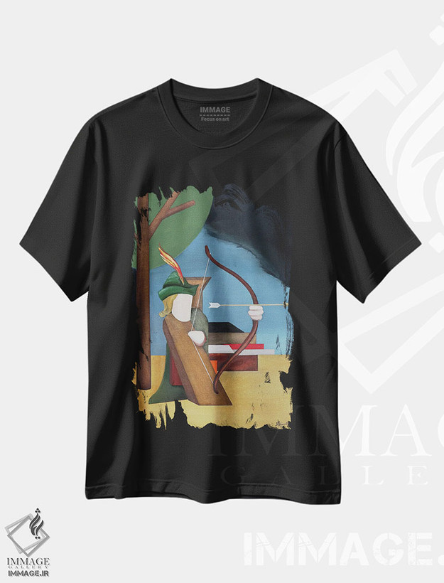 تیشرت طرح دار رابین هود، هنر فاخر معاصر اثر الکساندر تریفونوف | فروشگاه ایماژ