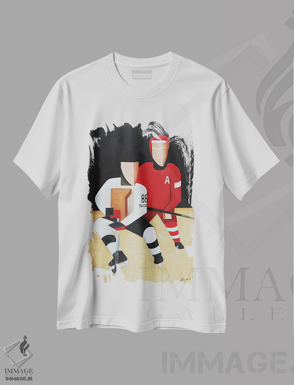 تیشرت طرح دار بازیکنان هاکی، هنر فاخر معاصر اثر الکساندر تریفونوف | immage.ir
