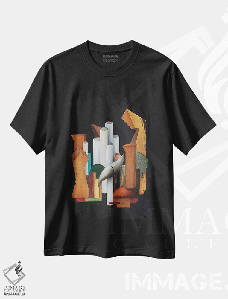 تیشرت طرح دار وربوم بونوم، هنر فاخر معاصر اثر الکساندر تریفونوف | فروشگاه ایماژ