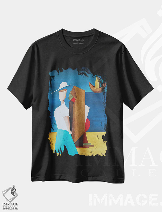 تیشرت طرح دار بر فراز دریا، دکور ساحلی اثر الکساندر تریفونوف | فروشگاه ایماژ