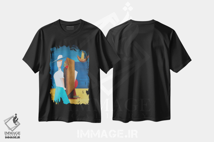 تیشرت طرح دار بر فراز دریا، دکور ساحلی اثر الکساندر تریفونوف | فروشگاه ایماژ