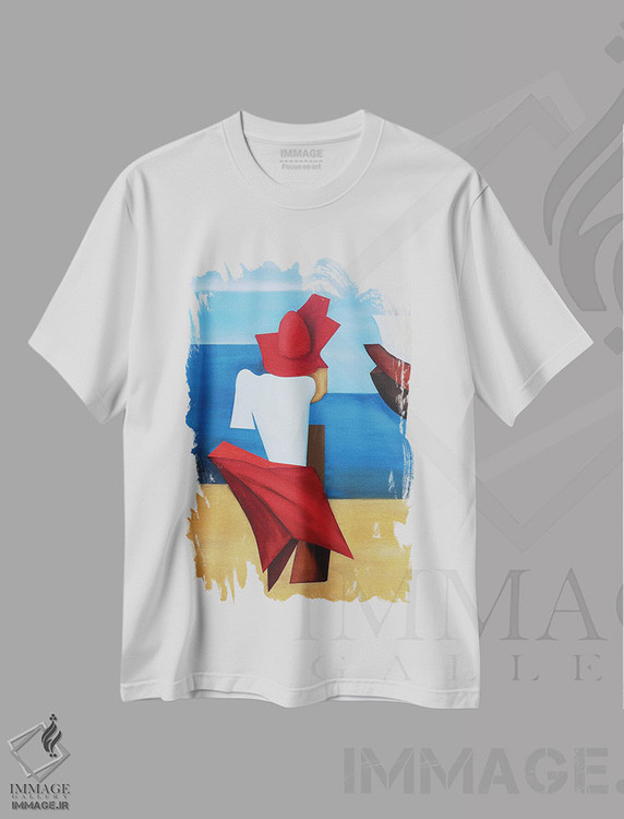 تیشرت طرح دار بر فراز دریا ۲۰۲۲، هنر فاخر معاصر اثر الکساندر تریفونوف | immage.ir