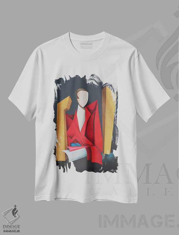 تیشرت طرح دار الهام بخش شعر، آبستره اثر الکساندر تریفونوف | immage.ir