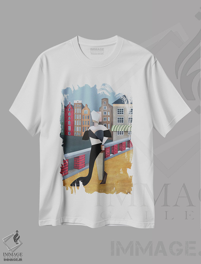 تیشرت طرح دار آمستردام ۲۰۲۲، هنر فاخر معاصر اثر الکساندر تریفونوف | immage.ir