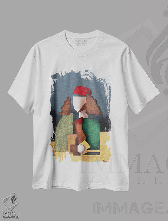 تیشرت طرح دار پرتره قرن پانزدهمی ساندرو بوتیچلی، هنر فاخر معاصر اثر الکساندر تریفونوف | immage.ir