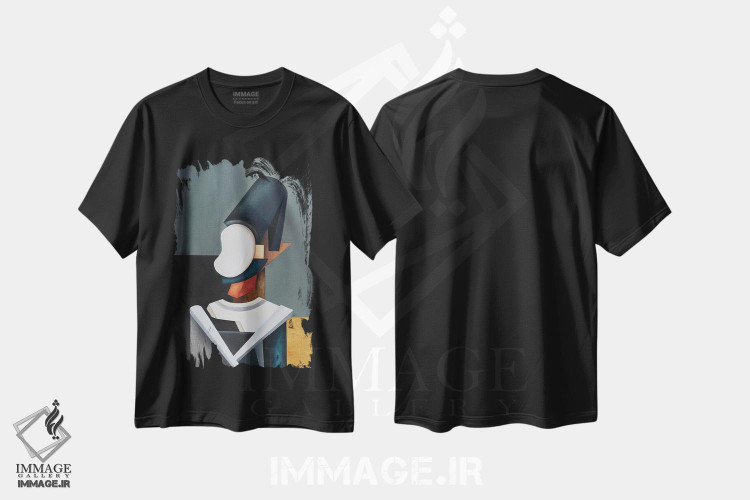 تیشرت طرح دار پرتره قرن پانزدهمی پترس کریستوس، هنر فاخر معاصر اثر الکساندر تریفونوف | فروشگاه ایماژ