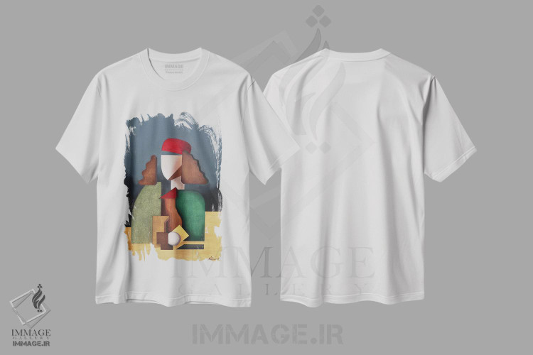 تیشرت طرح دار پرتره قرن پانزدهمی ساندرو بوتیچلی، هنر فاخر معاصر اثر الکساندر تریفونوف | immage.ir