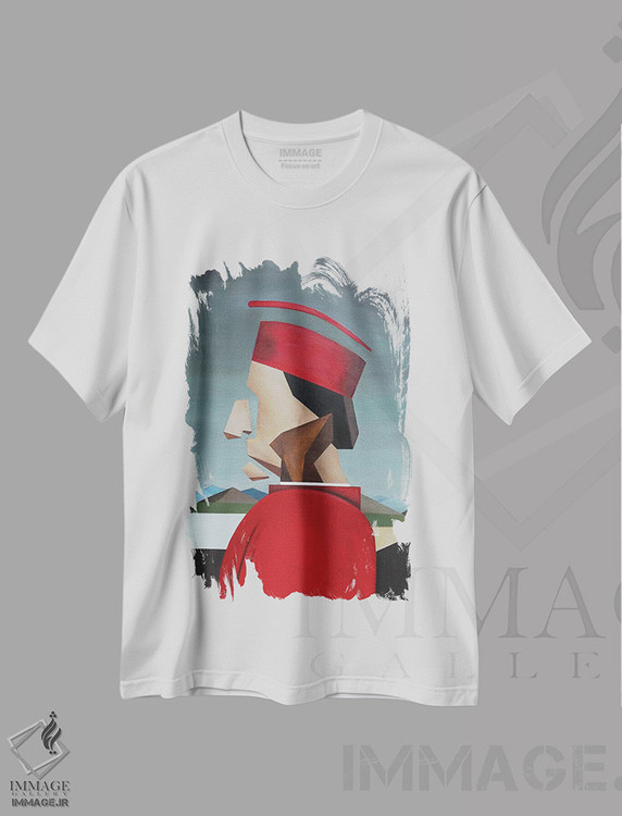 تیشرت طرح دار پرتره قرن پانزدهمی پیه رو دلا فرانچسکا، هنر فاخر معاصر اثر الکساندر تریفونوف | immage.ir