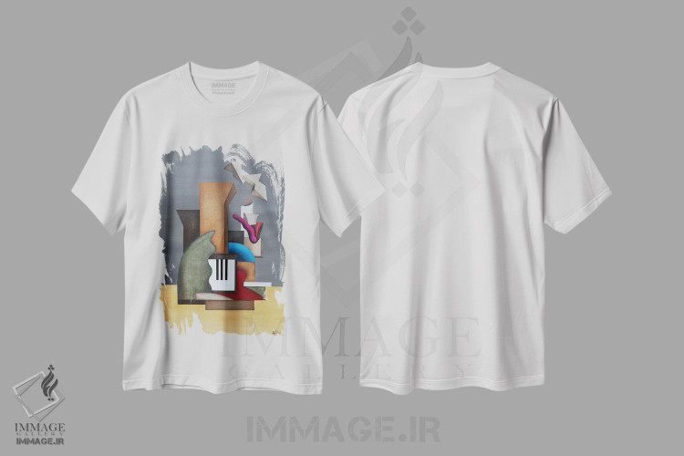 تیشرت طرح دار قطعه موسیقی، آبستره اثر الکساندر تریفونوف | immage.ir