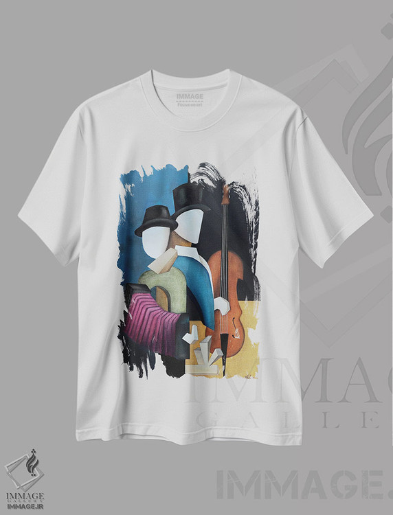 تیشرت طرح دار تایگر لیلیز، هنر فاخر معاصر اثر الکساندر تریفونوف | immage.ir