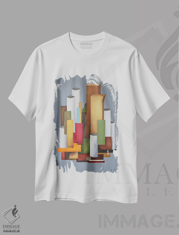 تیشرت طرح دار ملودی شب اثر الکساندر تریفونوف | immage.ir