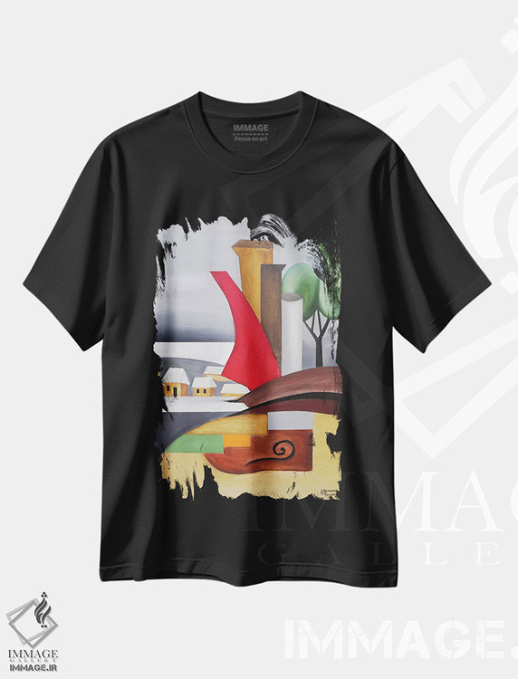 تیشرت طرح دار محل تولد، دکور معاصر اثر الکساندر تریفونوف | فروشگاه ایماژ