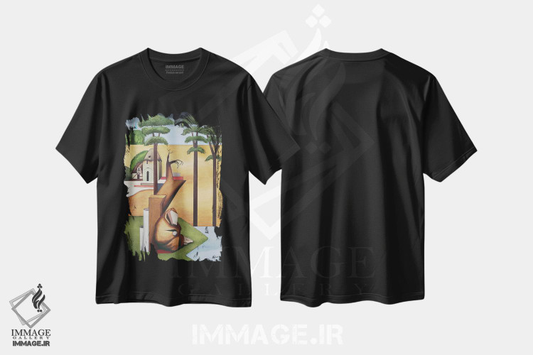 تیشرت طرح دار وسوسه سنت آنتونی، دکور معاصر اثر الکساندر تریفونوف | فروشگاه ایماژ