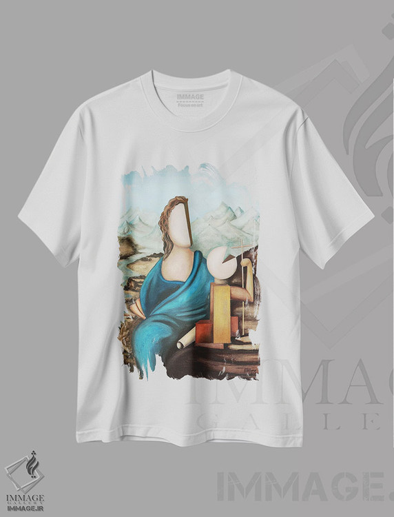 تیشرت طرح دار مریم بافنده، دکور معاصر اثر الکساندر تریفونوف | immage.ir