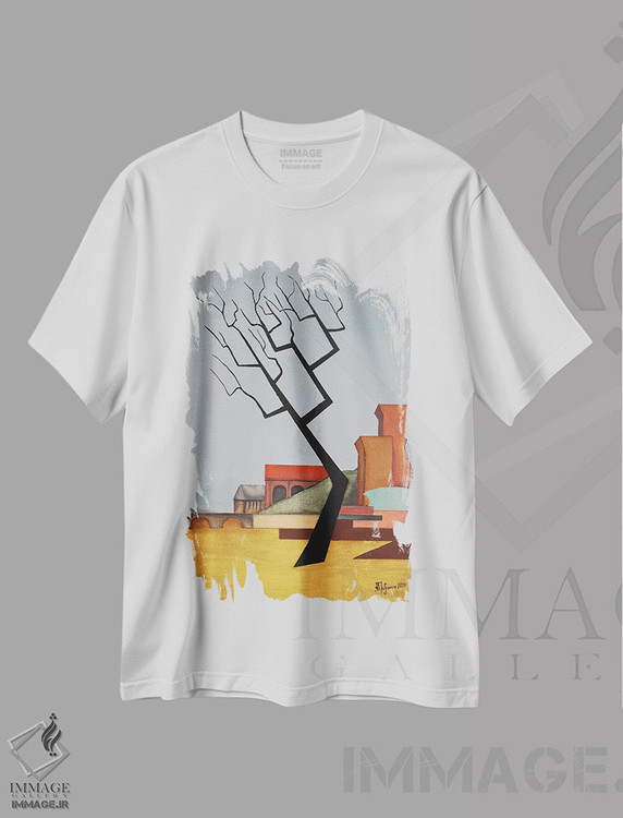 تیشرت طرح دار سقوط خانه آشر، دکور معاصر اثر الکساندر تریفونوف | immage.ir