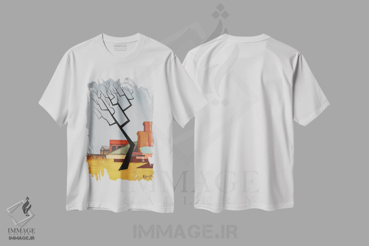 تیشرت طرح دار سقوط خانه آشر، دکور معاصر اثر الکساندر تریفونوف | immage.ir