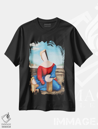 تیشرت طرح دار راه مخفی، دکور معاصر اثر الکساندر تریفونوف | فروشگاه ایماژ