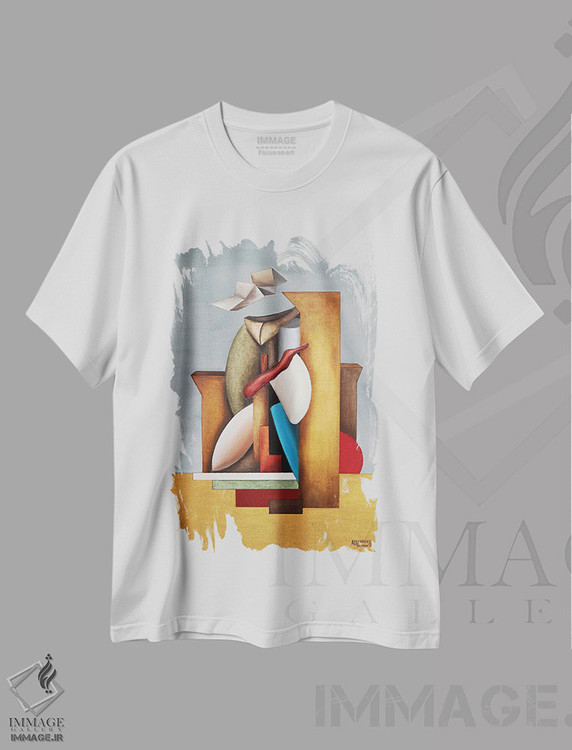 تیشرت طرح دار جابجایی، آبستره اثر الکساندر تریفونوف | immage.ir