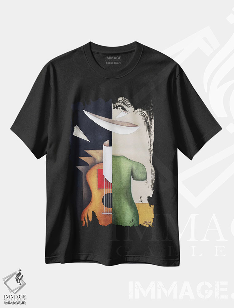 تیشرت طرح دار بازی، دکور معاصر اثر الکساندر تریفونوف | فروشگاه ایماژ